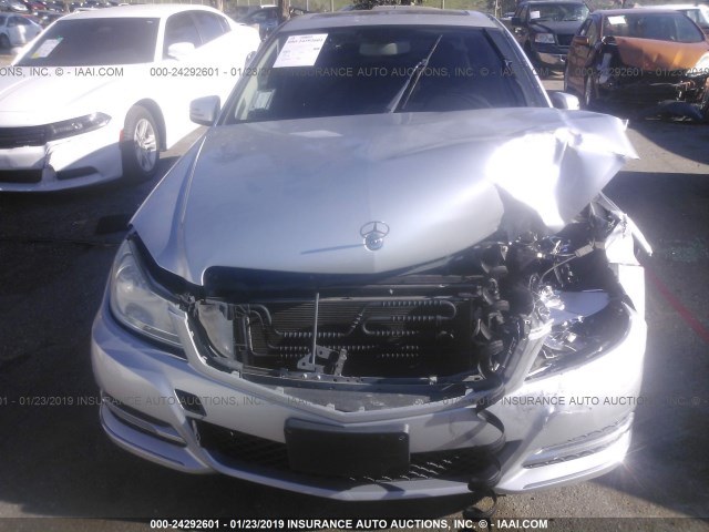 WDDGF4HB2DA743419 - 2013 MERCEDES-BENZ C 250 SILVER photo 6