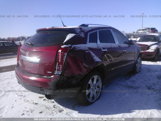 3GYFNCE3XES568184 - 2014 CADILLAC SRX PERFORMANCE COLLECTION Қызыл фото 4