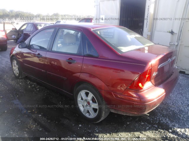 1FAFP3836YW384046 - 2000 FORD FOCUS ZTS MAROON photo 3