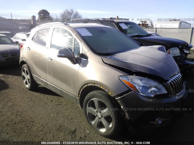 KL4CJCSB4EB759749 - 2014 BUICK ENCORE GRAY photo 1