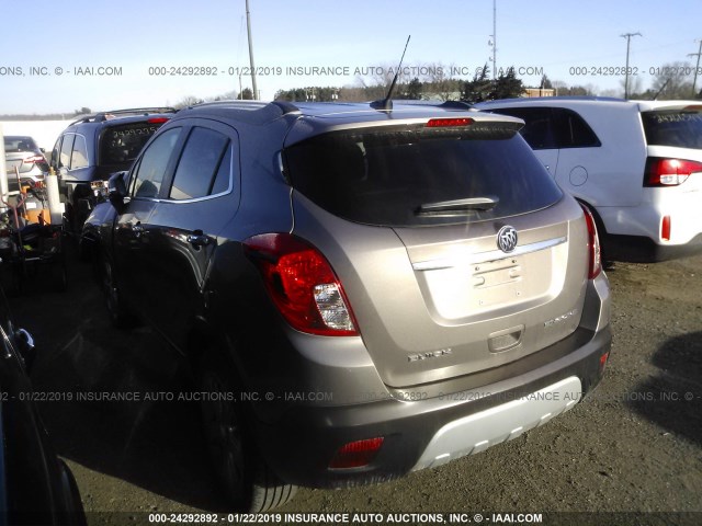 KL4CJCSB4EB759749 - 2014 BUICK ENCORE GRAY photo 3