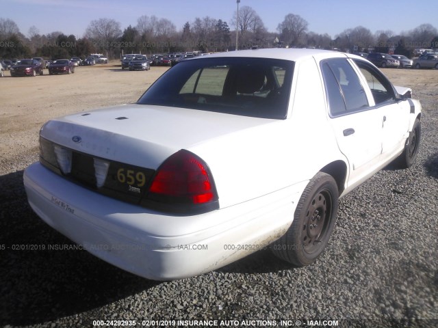 2FABP7BVXBX121098 - 2011 FORD CROWN VICTORIA POLICE INTERCEPTOR WHITE photo 4