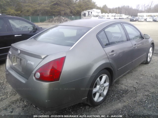 1N4BA41E94C920159 - 2004 NISSAN MAXIMA SE/SL GRAY photo 4