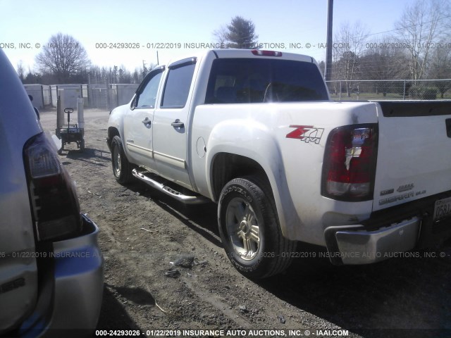 3GTRKVE34AG119622 - 2010 GMC SIERRA K1500 SLE WHITE photo 3