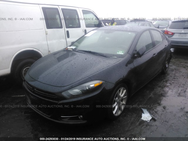 1C3CDFBA3DD342572 - 2013 DODGE DART SXT BLACK photo 2