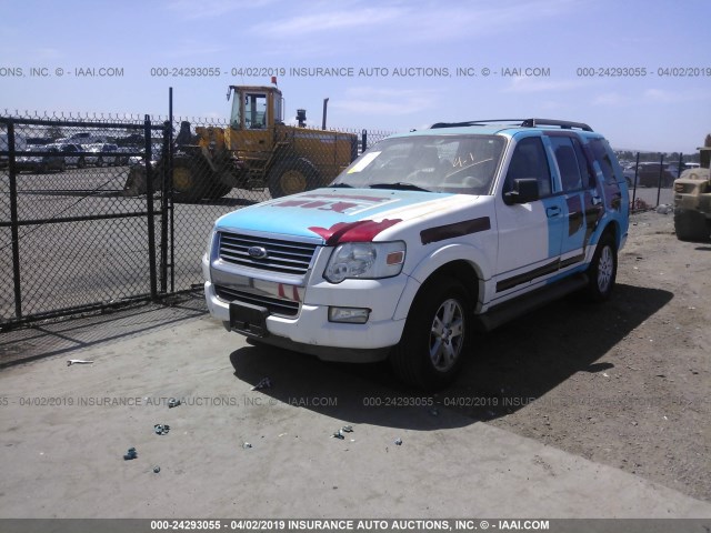 1FMEU63E27UA93557 - 2007 FORD EXPLORER XLT WHITE photo 2