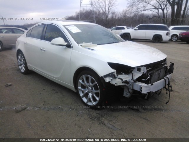 2G4GV5GV1C9147898 - 2012 BUICK REGAL GS WHITE photo 1