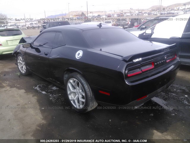 2C3CDZAG9GH101338 - 2016 DODGE CHALLENGER SXT BLACK photo 3