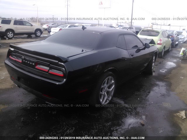 2C3CDZAG9GH101338 - 2016 DODGE CHALLENGER SXT BLACK photo 4