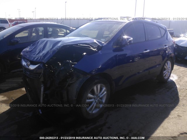 KM8JU3AC1DU636486 - 2013 HYUNDAI TUCSON GLS/LIMITED 蓝色 照片 2