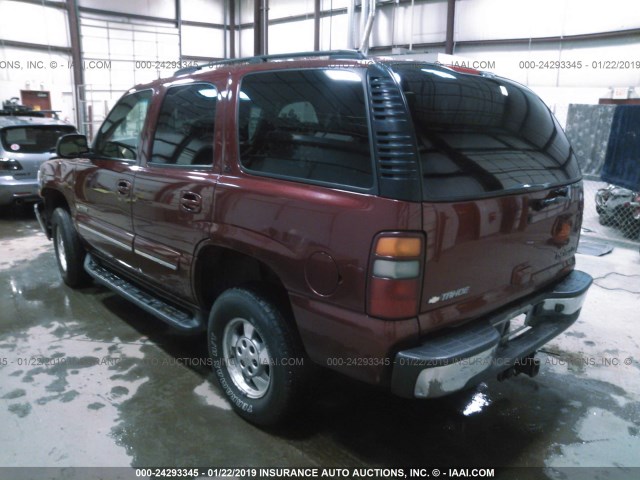 1GNEK13Z73J184780 - 2003 CHEVROLET TAHOE K1500 MAROON photo 3