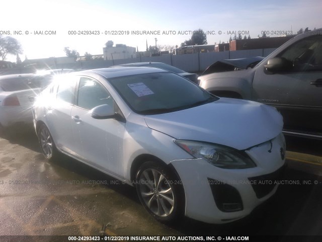 JM1BL1S55A1228716 - 2010 MAZDA 3 S WHITE photo 1