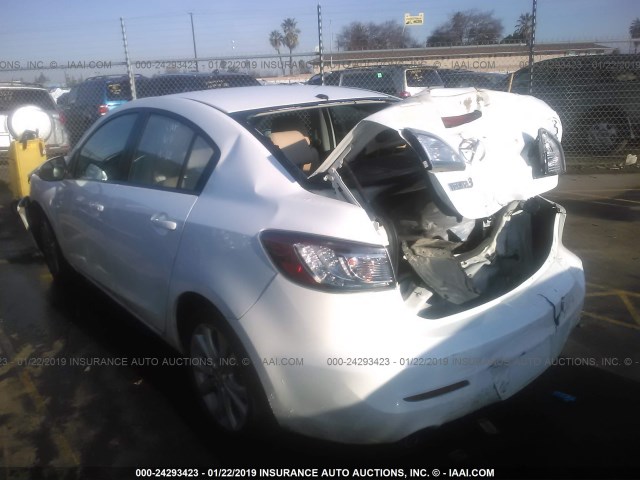 JM1BL1S55A1228716 - 2010 MAZDA 3 S WHITE photo 3