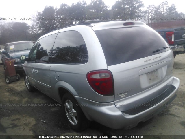 2D8GP44LX5R410986 - 2005 DODGE GRAND CARAVAN SXT SILVER photo 3