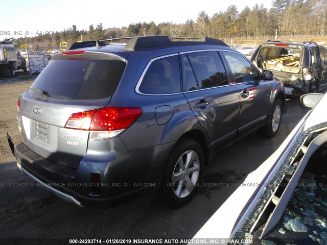 4S4BRBPC6D3229759 - 2013 SUBARU OUTBACK 2.5I LIMITED BLUE photo 4