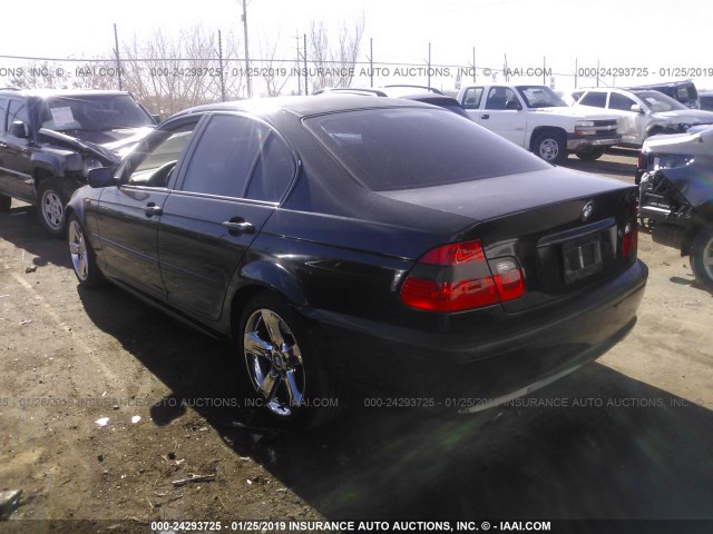 WBAEV53422KM17059 - 2002 BMW 330 I BLACK photo 3