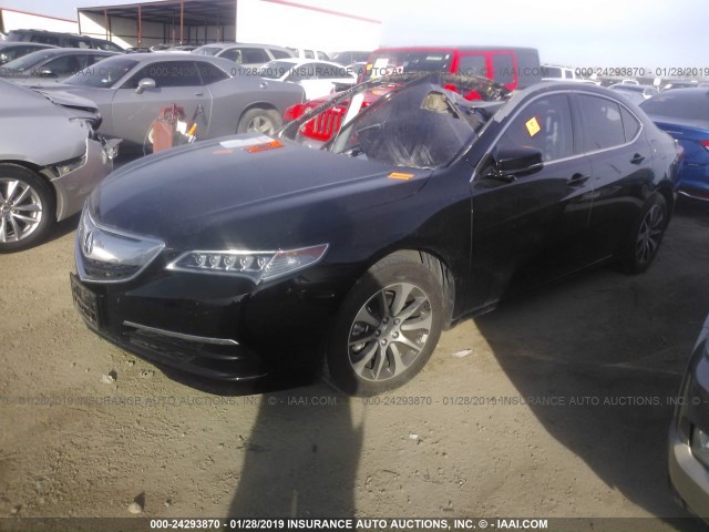 19UUB1F39HA004557 - 2017 ACURA TLX BLACK photo 2