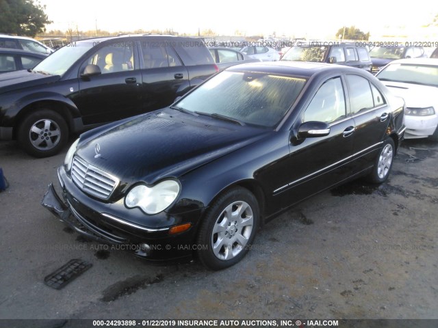 WDBRF92H96F774250 - 2006 MERCEDES-BENZ C GENERATION 2006 280 4MATIC BLACK photo 2