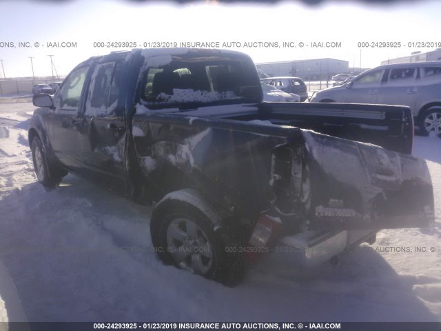 1N6AD0EV2BC432777 - 2011 NISSAN FRONTIER S/SV/SL/PRO-4X BLUE photo 3