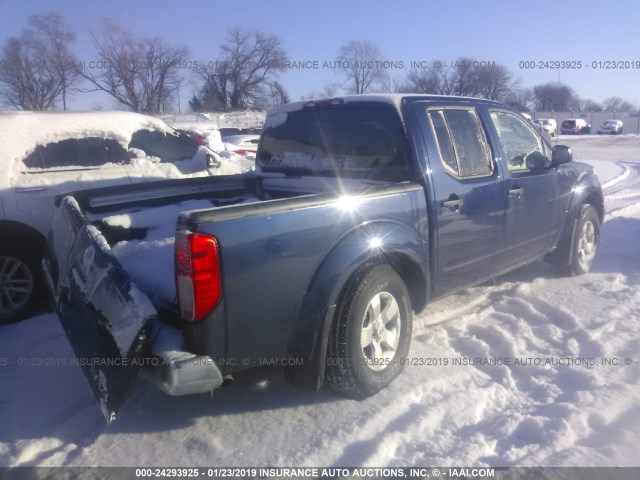 1N6AD0EV2BC432777 - 2011 NISSAN FRONTIER S/SV/SL/PRO-4X BLUE photo 4