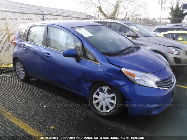 3N1CE2CP8EL435252 - 2014 NISSAN VERSA NOTE S/S PLUS/SV/SL BLUE photo 1