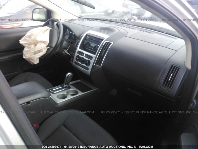 2FMDK38C19BA67435 - 2009 FORD EDGE SEL SILVER photo 5