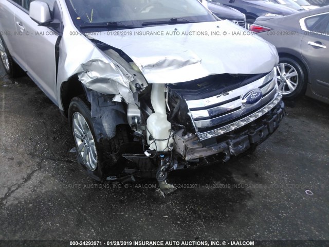 2FMDK38C19BA67435 - 2009 FORD EDGE SEL SILVER photo 6