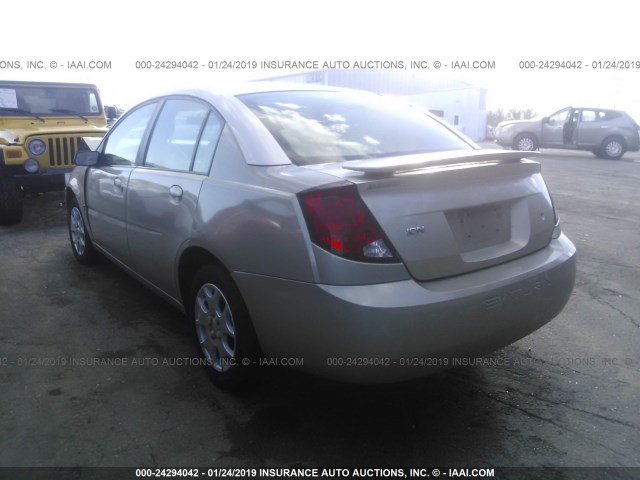 1G8AJ52F93Z165894 - 2003 SATURN ION LEVEL 2 GOLD photo 3