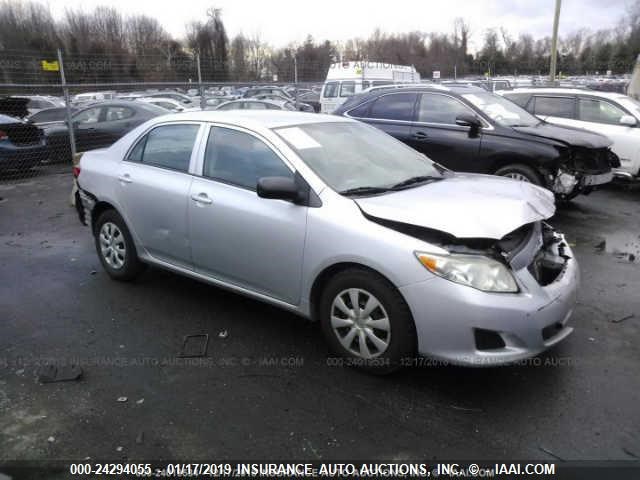 2T1BU4EE5AC522462 - 2010 TOYOTA COROLLA S/LE/XLE SILVER photo 1