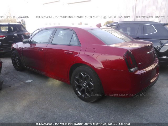 2C3CCAGG7GH270219 - 2016 CHRYSLER 300 S RED photo 3