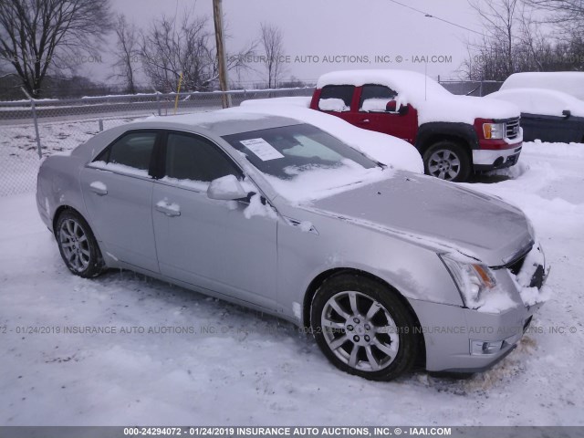 1G6DR57V880192272 - 2008 CADILLAC CTS HI FEATURE V6 SILVER photo 1