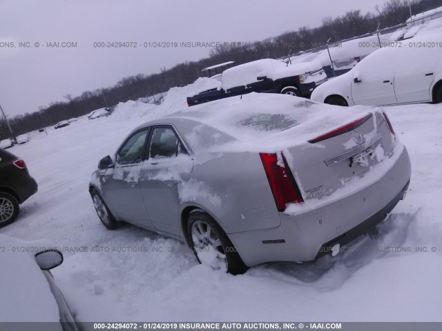 1G6DR57V880192272 - 2008 CADILLAC CTS HI FEATURE V6 SILVER photo 3