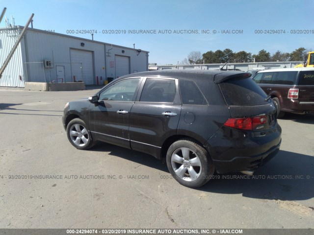 5J8TB185X9A003090 - 2009 ACURA RDX TECHNOLOGY BLACK photo 3