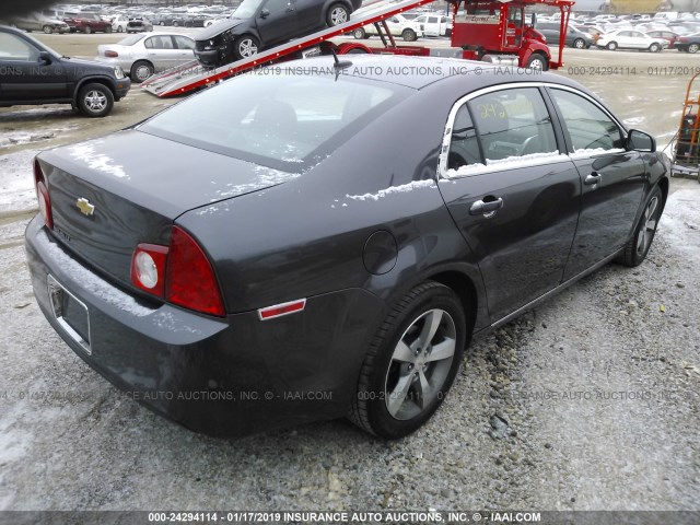 1G1ZC5E1XBF269273 - 2011 CHEVROLET MALIBU 1LT GRAY photo 4