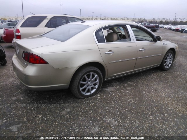 1G4HD57276U142953 - 2006 BUICK LUCERNE CXL GOLD photo 4