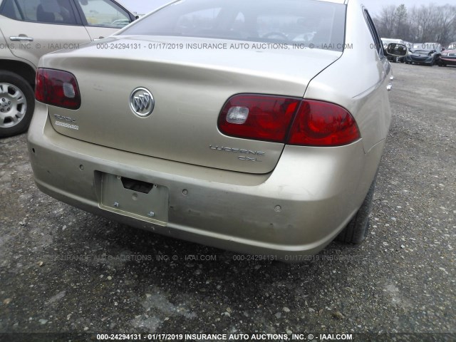 1G4HD57276U142953 - 2006 BUICK LUCERNE CXL GOLD photo 6