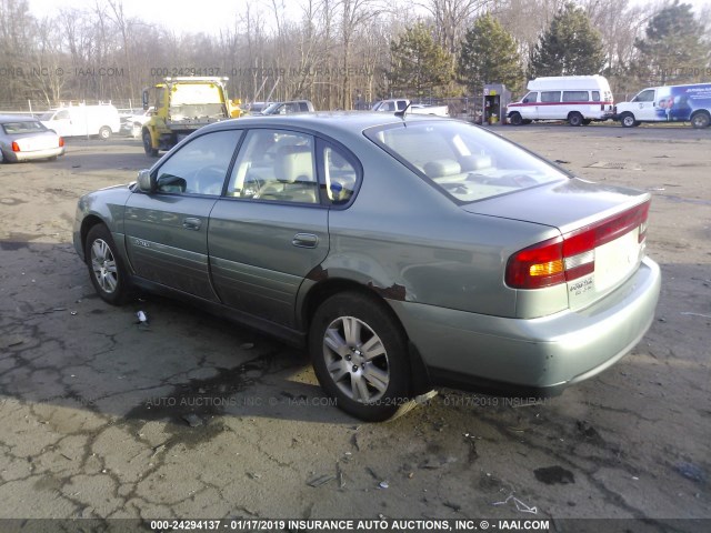 4S3BE896747207398 - 2004 SUBARU LEGACY OUTBACK 3.0 H6/3.0 H6 VDC GREEN photo 3