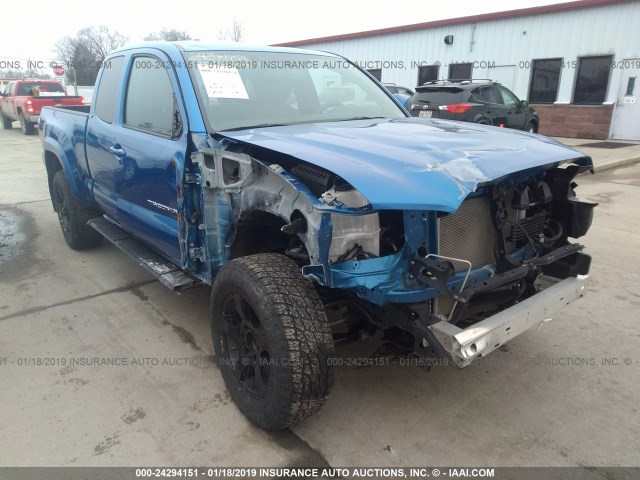 5TFRZ5CN8HX024891 - 2017 TOYOTA TACOMA ACCESS CAB/SR/SR5/TRD SPT BLUE photo 1