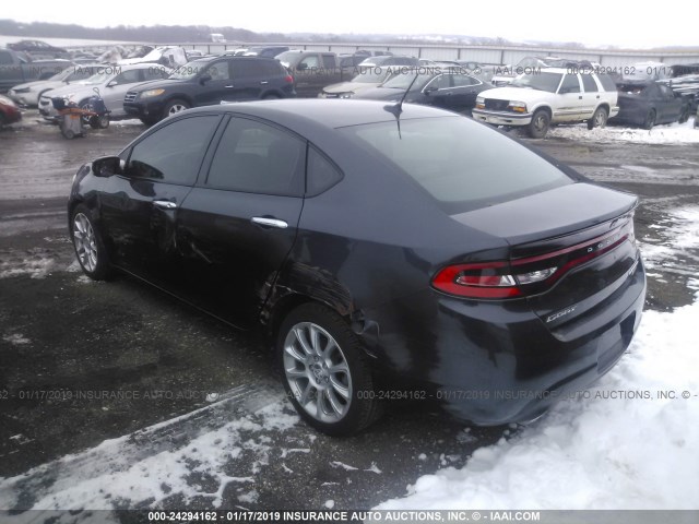 1C3CDFCH9DD176733 - 2013 DODGE DART LIMITED/R/T Dark Blue photo 3