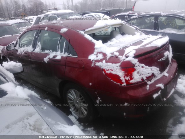 1C3LC56K38N230404 - 2008 CHRYSLER SEBRING TOURING RED photo 3