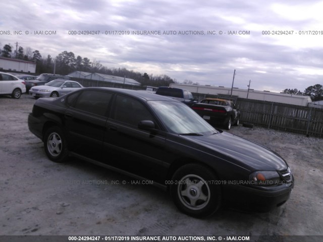 2G1WF52KX49418025 - 2004 CHEVROLET IMPALA BLACK photo 1