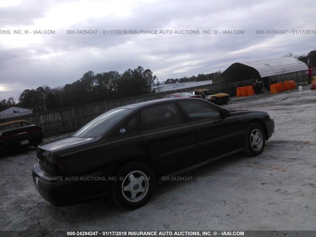 2G1WF52KX49418025 - 2004 CHEVROLET IMPALA BLACK photo 4