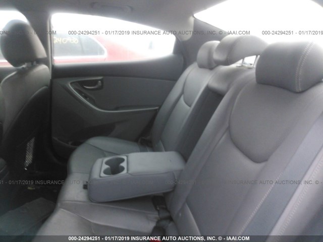 KMHDH4AE1DU503333 - 2013 HYUNDAI ELANTRA GLS/LIMITED SILVER photo 8