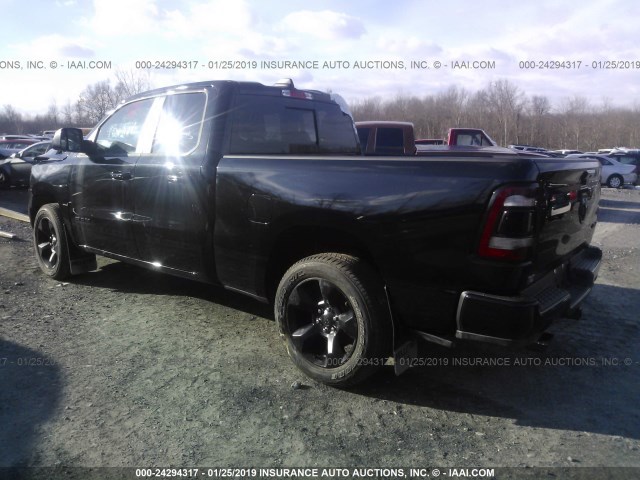 1C6SRFBT9KN520686 - 2019 RAM 1500 BIG HORN/LONE STAR BLACK photo 3