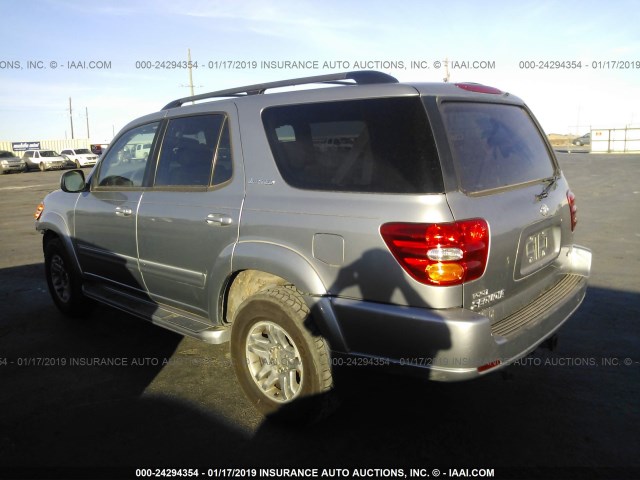 5TDZT38A93S137551 - 2003 TOYOTA SEQUOIA LIMITED SILVER photo 3