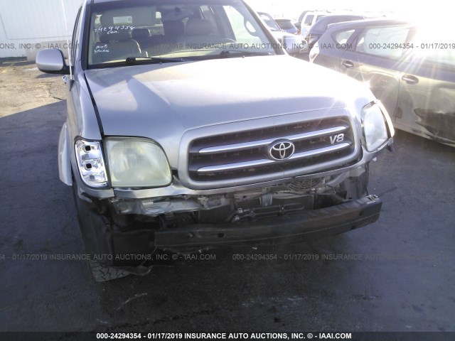 5TDZT38A93S137551 - 2003 TOYOTA SEQUOIA LIMITED SILVER photo 6