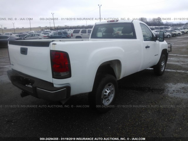 1GC0CVCGXDF121098 - 2013 CHEVROLET SILVERADO C2500 HEAVY DUTY WHITE photo 4