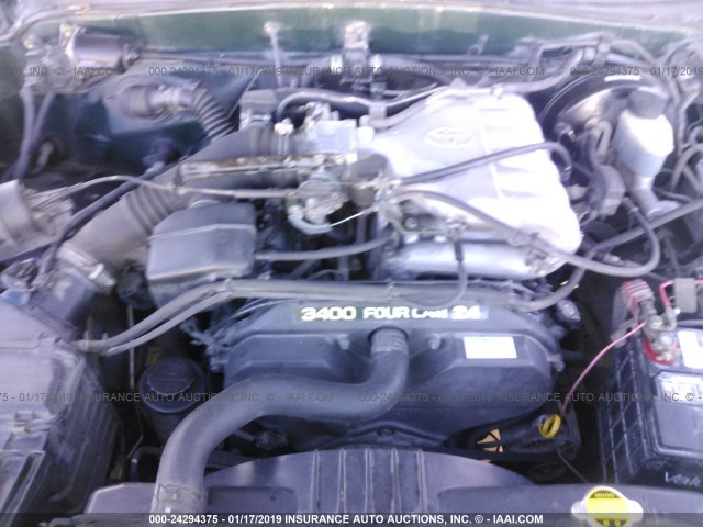 5TEGN92N81Z872540 - 2001 TOYOTA TACOMA DOUBLE CAB PRERUNNER GREEN photo 10