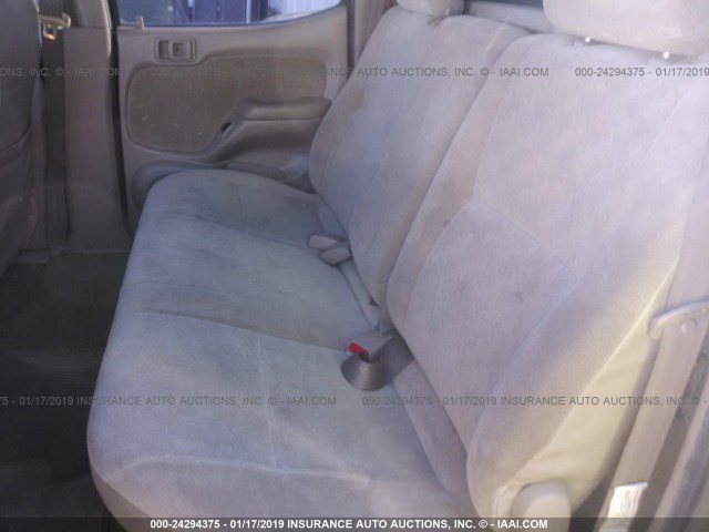 5TEGN92N81Z872540 - 2001 TOYOTA TACOMA DOUBLE CAB PRERUNNER GREEN photo 8