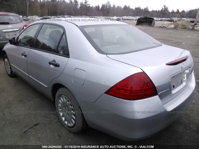 1HGCM56127A208157 - 2007 HONDA ACCORD VALUE GRAY photo 3